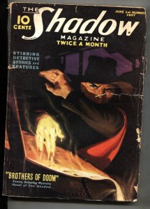 The Shadow Pulp June 1 1937-Brothers of Doom- Maxwell Grant G