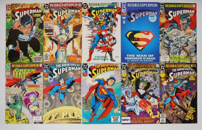 Superman: Reign of the Supermen set of (29) VF/NM superboy action comics 689