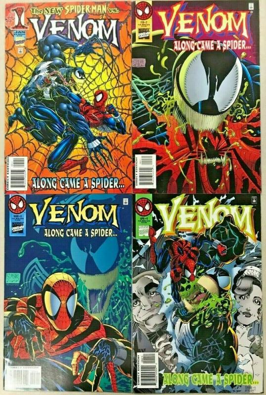 VENOM ALONG CAME A SPIDER#1-4 VF/NM LOT 1996 MARVEL COMICS