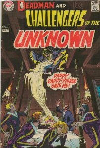 Challengers of the Unknown #74 ORIGINAL Vintage 1970 DC Comics Neal Adams 