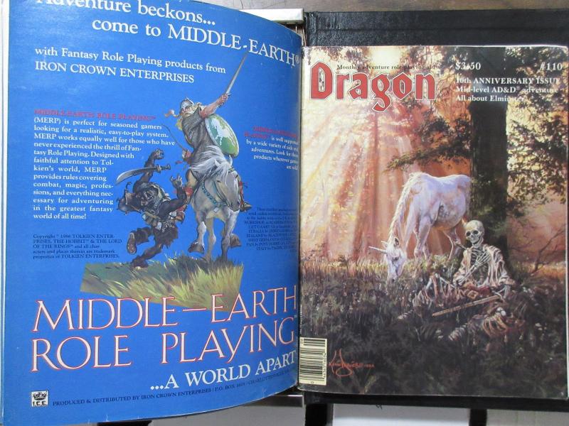 A Binder of Dragon RPG Magazines #96-110 Lot Classics Monthly Adventure Aid