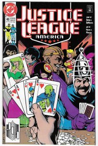 Justice League America #43 Direct Edition (1990)