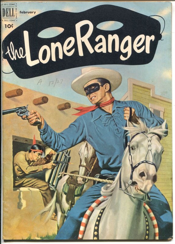 The Lone Ranger #44 1952-Dell-Blue Shirt issue-Tonto Silver-VF