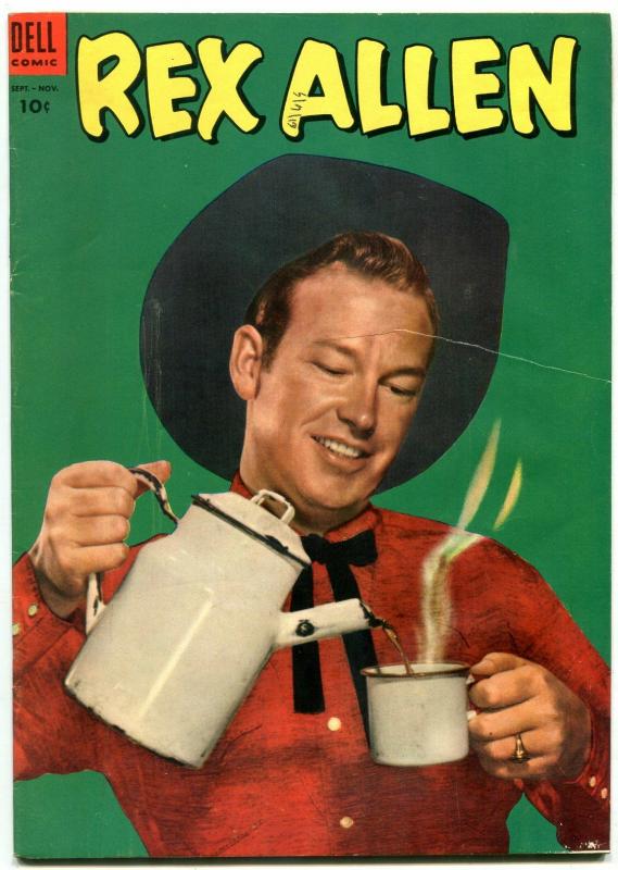 Rex Allen Comics #10 1953- Dell Golden B-Western FN-