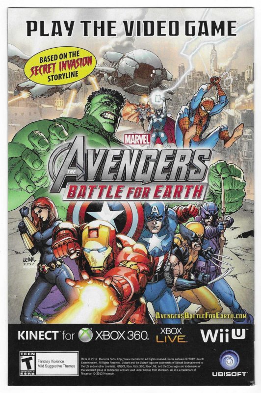 Uncanny Avengers #1 Second Print Cover (2012)