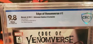 Edge of Venomverse #1 CBCS 9.8 Unknown Comics Edition A Variant Cover Greg Horn