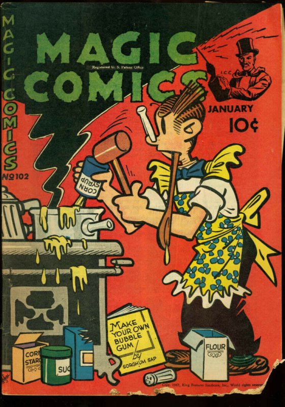 MAGIC COMICS #102-LONE RANGER BUZ SAWYER POPEYE 1948 FR