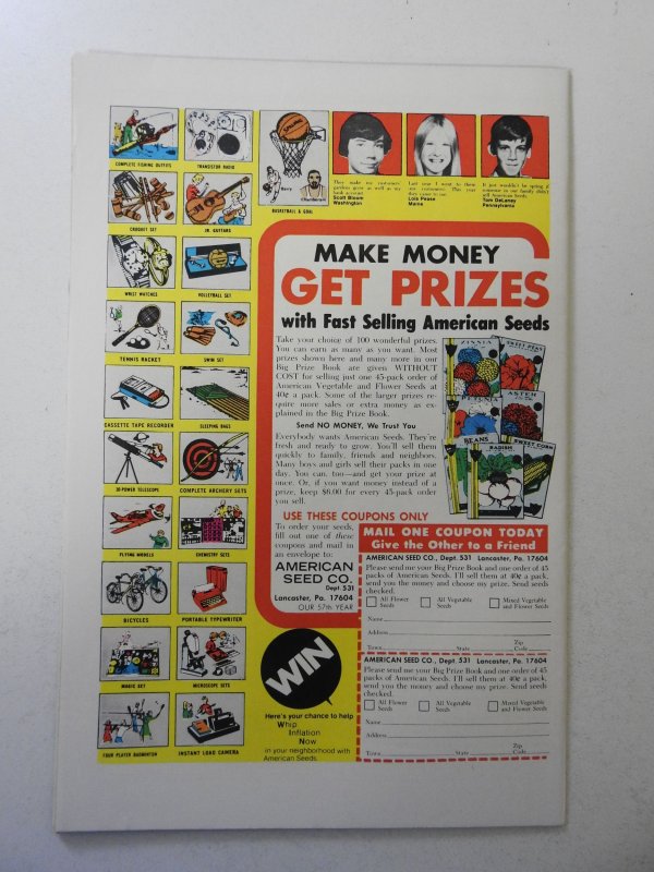 The Sandman #2 (1975) VG+ Condition centerfold detached bottom staple