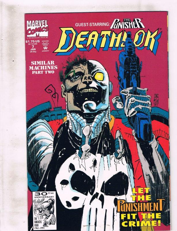 Lot of 7 Deathlok Marvel Comic Book #6 7 8 9 10 11 12 KS2