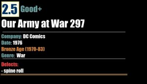 Our Army at War 297 (1976) GD+ Bronze Age DC War Comics