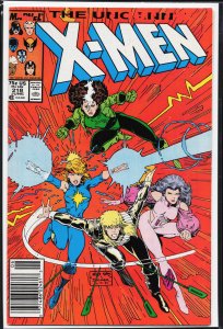 The Uncanny X-Men #218 Newsstand Edition (1987) X-Men