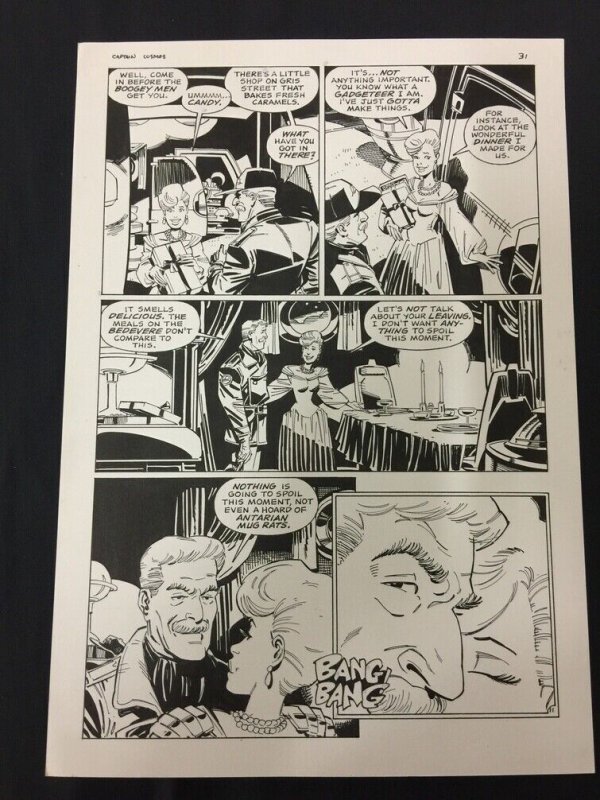 Captain Cosmos Page 31 Original Art Joe Stanton Nicola Cuti Space Opera