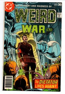 Weird War Tales #58 newsstand - Hitler Cover - Military Horror - 1977 - FN/VF 