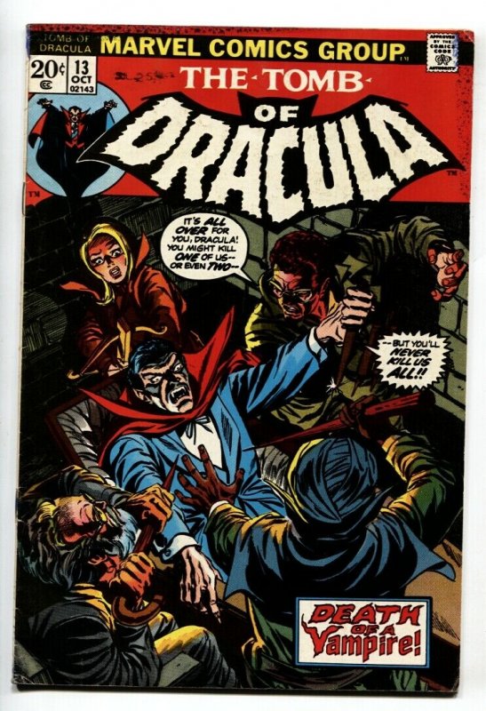 Tomb of Dracula #13 Origin Blade the Vampire Hunter Marvel