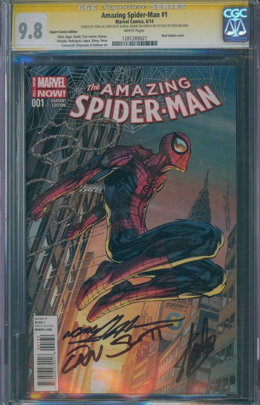 Amazing Spider-Man #1 CGC 9.8 Expert Comics Edition SIGNED BY STAN LEE, DAN SLOT