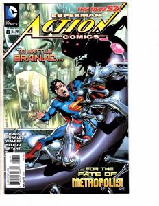 8 Action Comics Feat. Superman DC Comic Books NEW 52 # 7 8 9 10 11 12 13 14 RC2