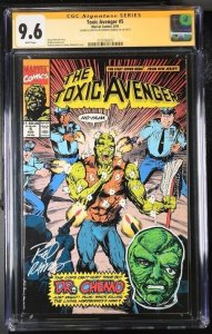 Toxic Avenger (1991) # 5 (CGC 9.6 SS) Signed & Sketch Rodney Ramos * Census = 1