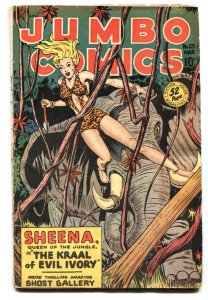 Jumbo Comics #121 1948- Baker art- Sheena Elephant cover vg