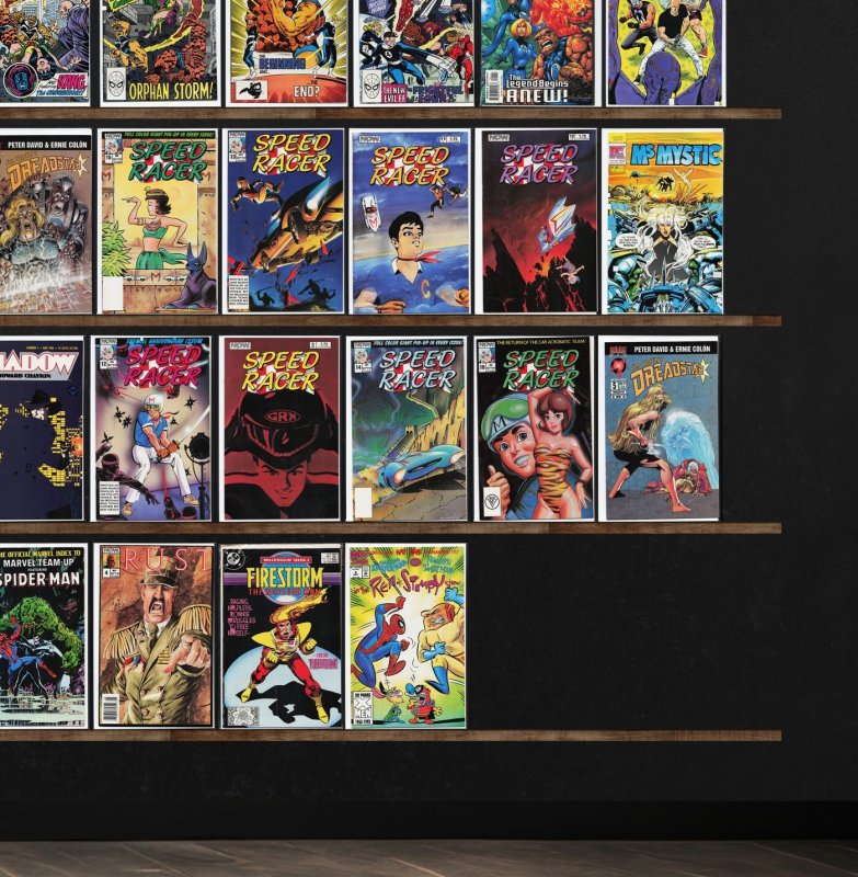 Huge Lot 150+ Comics with Fantastic Four, Ghost Rider, Speed Racer & More!