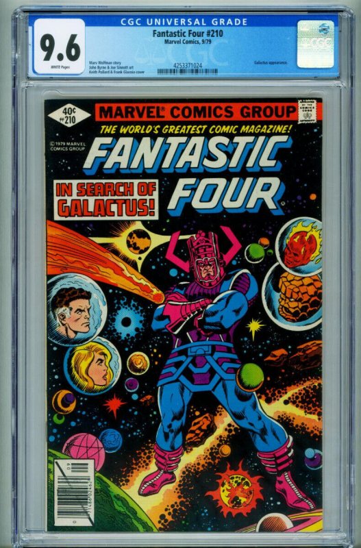 FANTASTIC FOUR #210 CGC 9.6--Marvel comic book--Galactus--4253371024