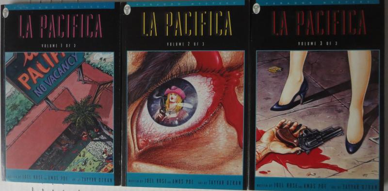 LA PACIFICA Vols. 1-3 Paradox Mystery DC Comics GN Comp Set F-VF B&W 1st Print