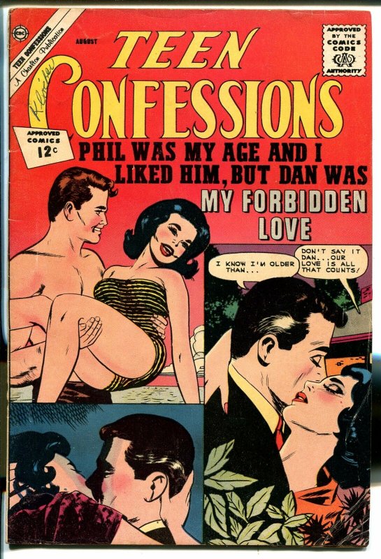 Teen Confessions #18 1962-Charlton-romantic art-swimsuit cover-VG