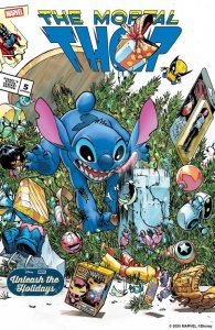 Thor #5 Humberto Ramos Disney Stitch Unleash The Holidays Variant
