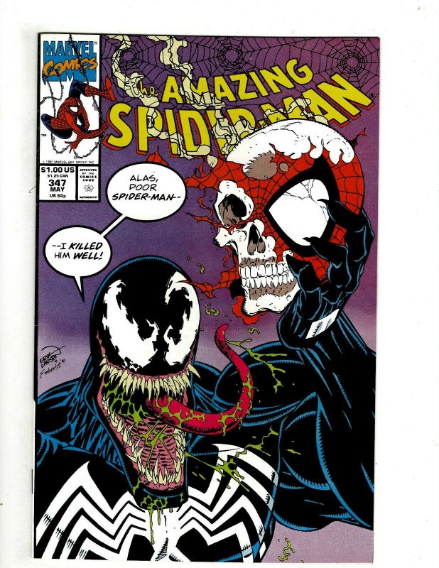 Amazing Spider-Man # 347 VF/NM Marvel Comic Book Venom Avengers Hulk Thor EJ9