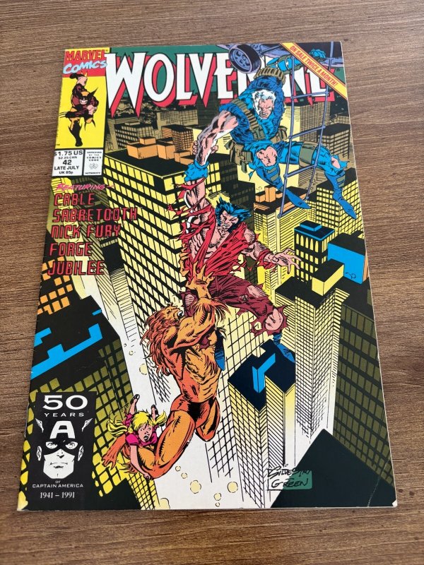 Wolverine # 42 VF Marvel Comic Book 1st Print X-Men 12 J445