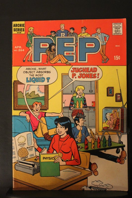 Pep #264 (1972) High-Grade VF/NM Science study,  Archie, Jughead, Veronica Wow!
