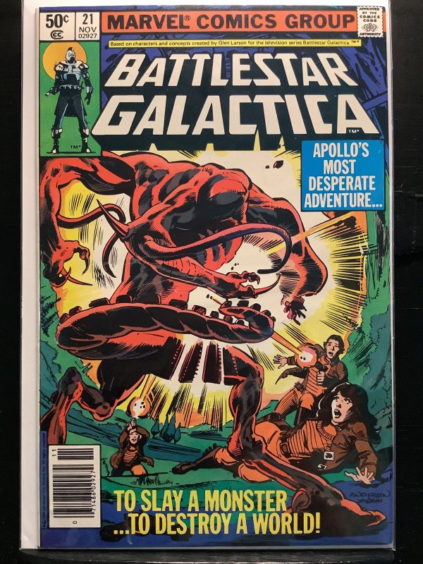 Battlestar Galactica #21 Newsstand Edition (1980)