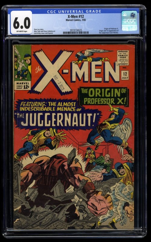 X-Men #12 CGC FN 6.0 Off White 1st Appearance Juggernaut!