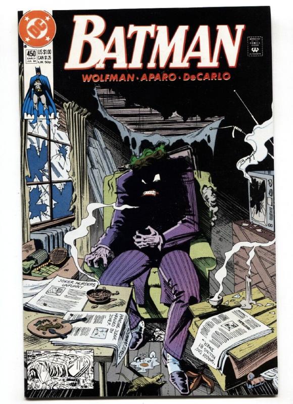 Batman #450 comic book 1991-DC JOKER cover