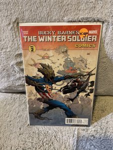Bucky Barnes: The Winter Soldier #2 Rocket Raccoon & Groot Variant (2015)