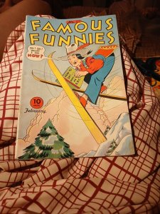 Famous Funnies #127 1945-Buck Rogers-Scorchy Smith-Invisible Scarlett O'Neil