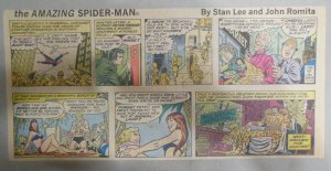 Spiderman Sunday by Stan Lee & John Romita from 10/30/1977 Size: 7.5 x 15 inches