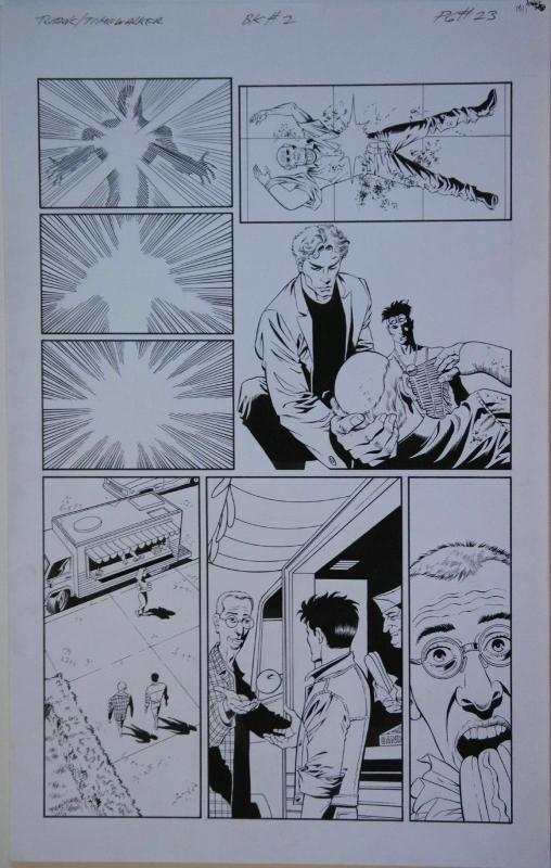 PAUL GULACY, CHARLES YOAKUM original art, TUROK TIMEWALKER #2 pg 23, 11x 17,1997