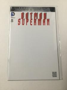 Batman Superman 30 Nm Near Mint Blank Variant DC Comics