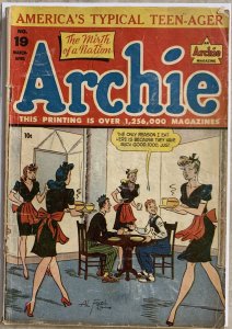 Archie Comics #19 | 1946 Golden Age Archie | GD- Condition - Complete | HTF