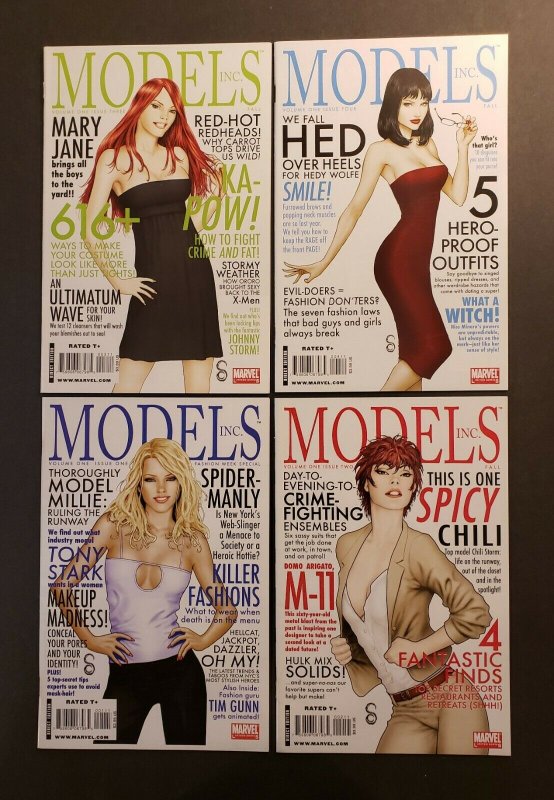 MODELS #1-4 SET MARVEL COMICS 2009 VF/NM 