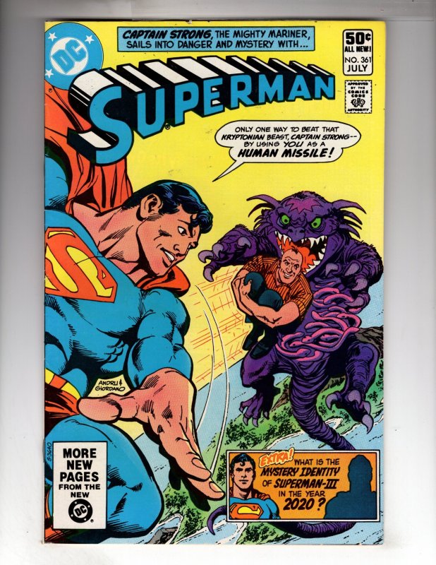 Superman #361 (1981) 8.5-9.0   / EBI#2