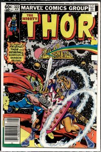 Thor #322 Newsstand Edition (1982) Thor
