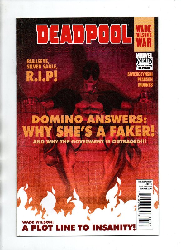 Deadpool Wade Wilson's War #1 2 3 & 4 - 2010 - NM