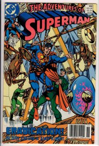 Adventures of Superman #460 Newsstand Edition (1989) 7.0 FN/VF