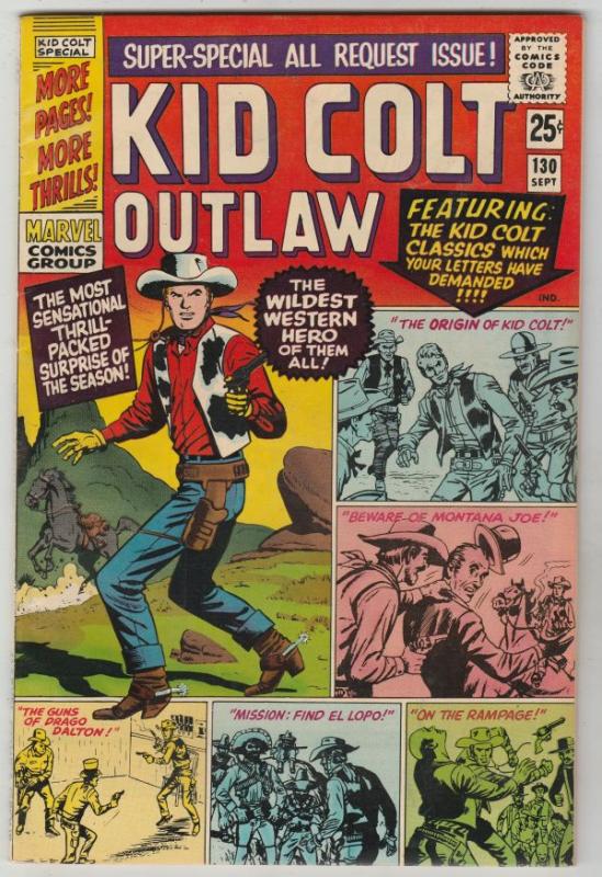 Kid Colt Outlaw #130 (Sep-66) VF/NM High-Grade Kid Colt