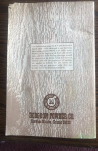 Pyrotechnics/Black powder data manual,44p, 1970s
