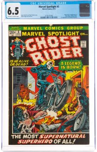 Marvel Spotlight #5 Ghost Rider (Marvel, 1972) CGC GRADED 6.5