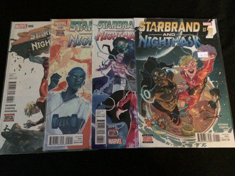 STARBRAND AND NIGHTMASK #1, 4, 5, 6 VFNM Condition