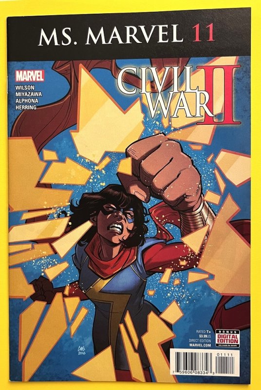 Ms. Marvel 9 10 11 CIVIL WAR 1ST APPEARANCE OF LOCKDOWN (2016)