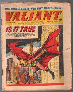 Valiant 8/31/1968-Fleetway-tabloid-Daredevil Birdman-U.K.-G/VG